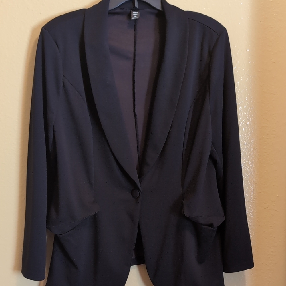 SHEIN Classic Black Suit Jacket